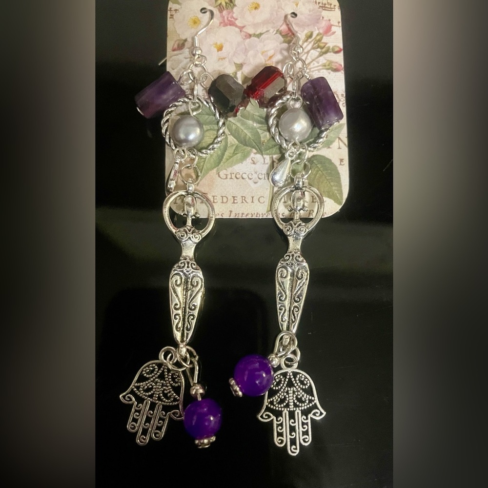❌❌SOLD❌❌Silver Goddess Earrings